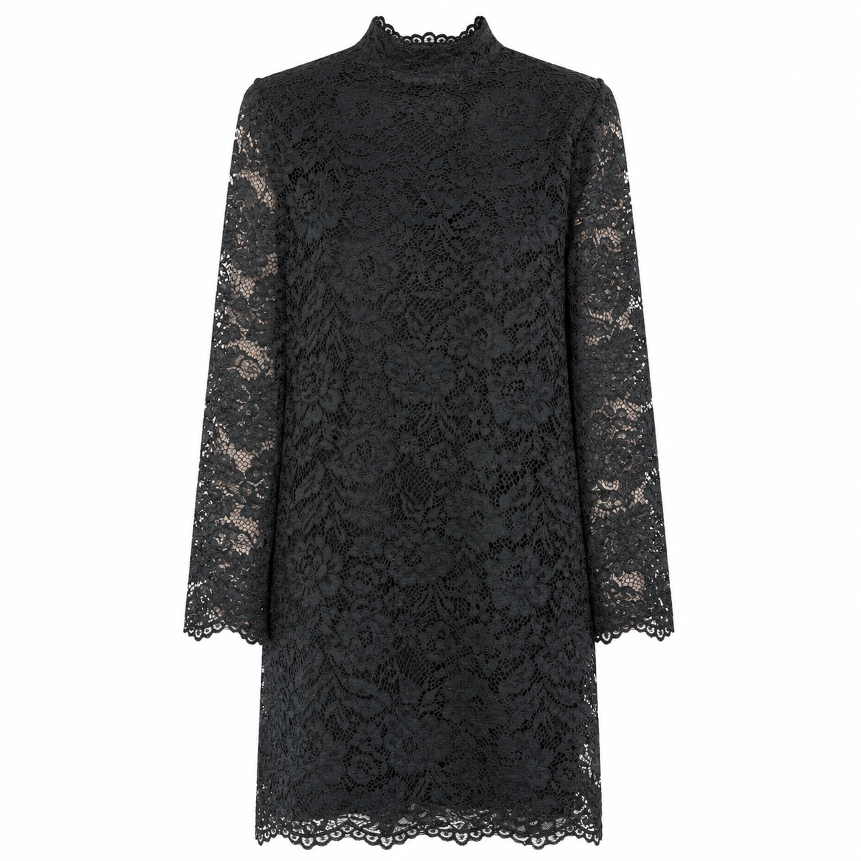 Abito Donna in Pizzo con Maniche Lunghe – Eleganza Raffinata