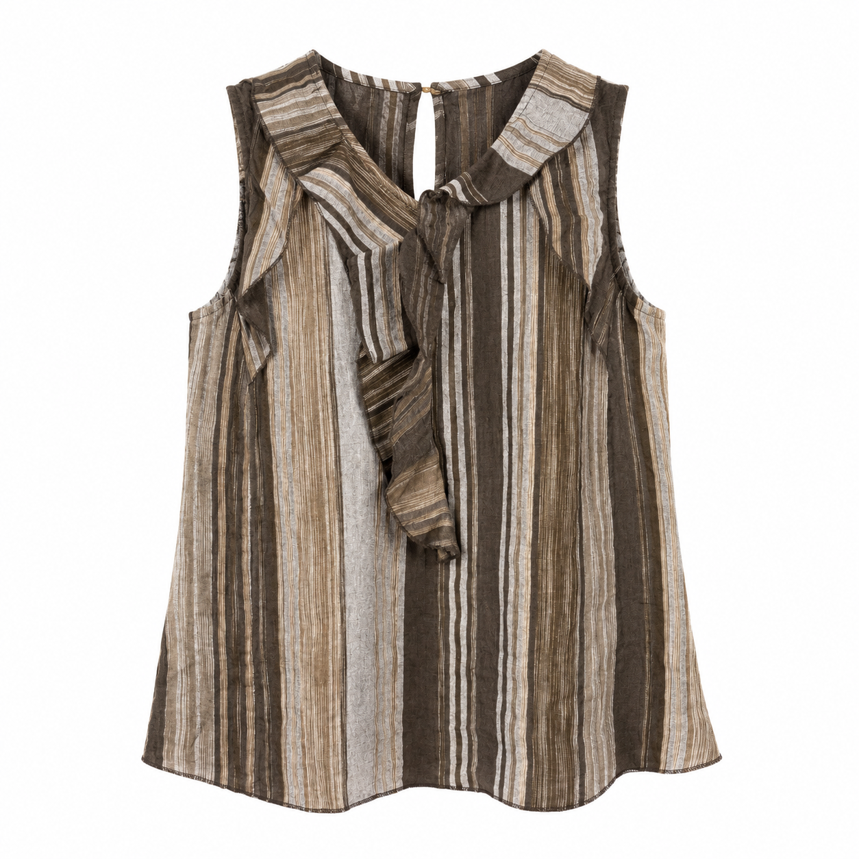 Blusa in lino a righe