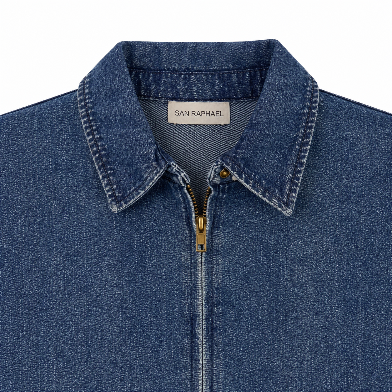 Giubbino Donna in Denim Blu | Bomber Jeans con Zip | Vestibilità Morbida