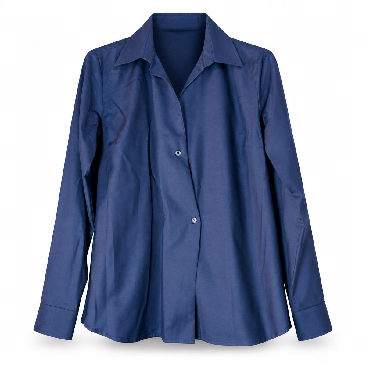Camicia donna in cotone con chiusura a tre bottoni