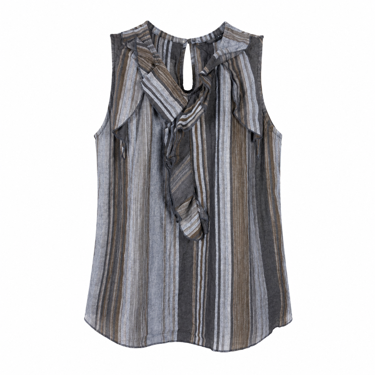 Blusa in lino a righe