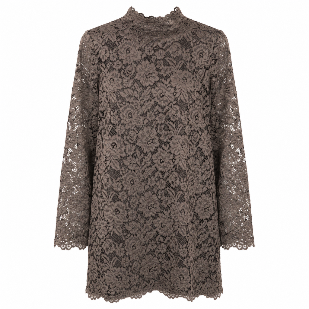 Abito Donna in Pizzo con Maniche Lunghe – Eleganza Raffinata