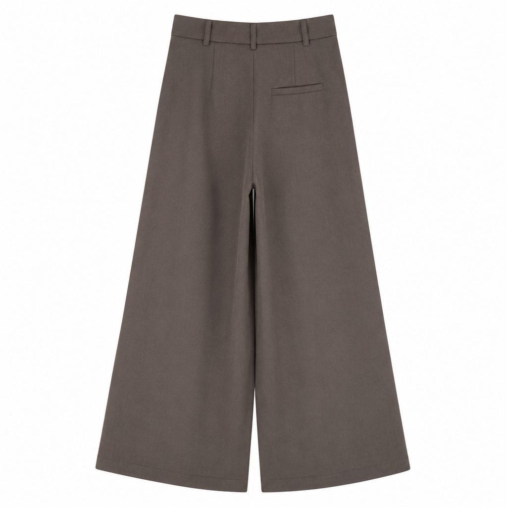 Pantalone Palazzo Donna Moro con Pinces – Made in Italy