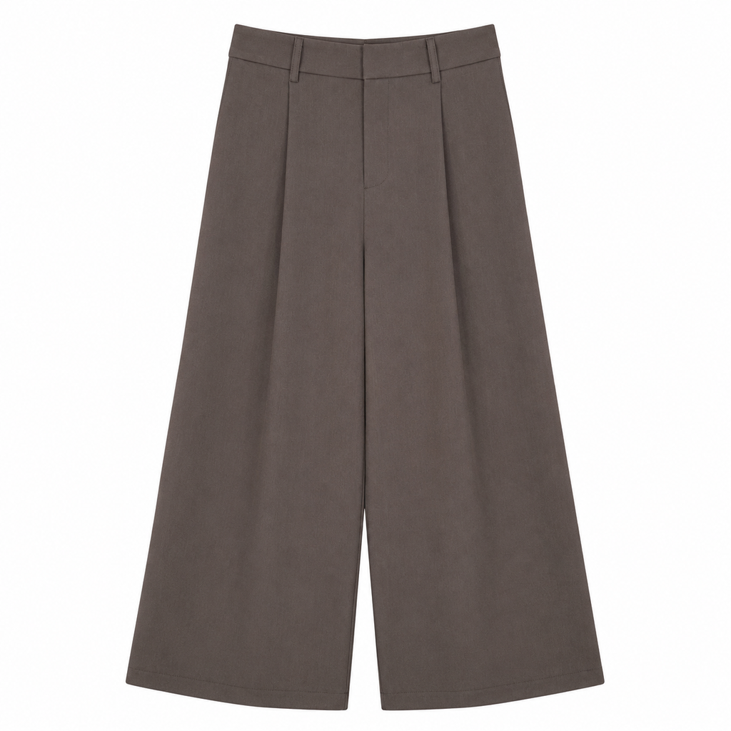 Pantalone Palazzo Donna Moro con Pinces – Made in Italy
