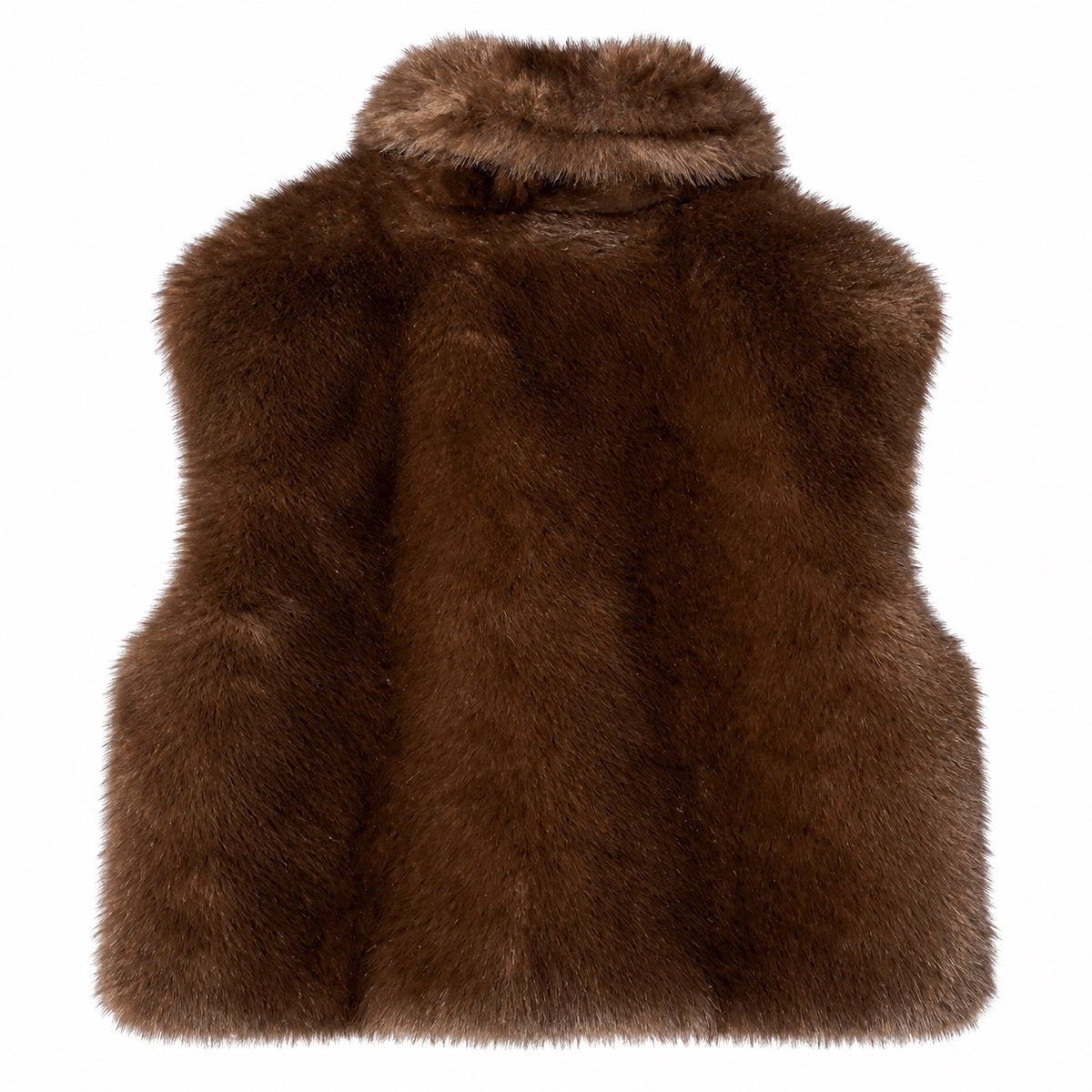 Gilet donna in eco visone dalla vestibilità morbida