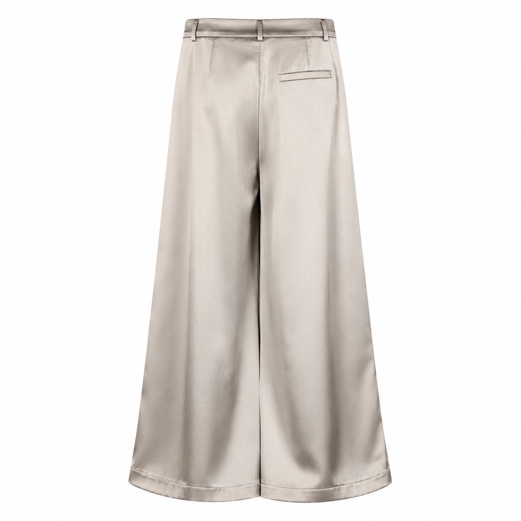 Completo Elegance in Raso – Pantalone Palazzo Donna