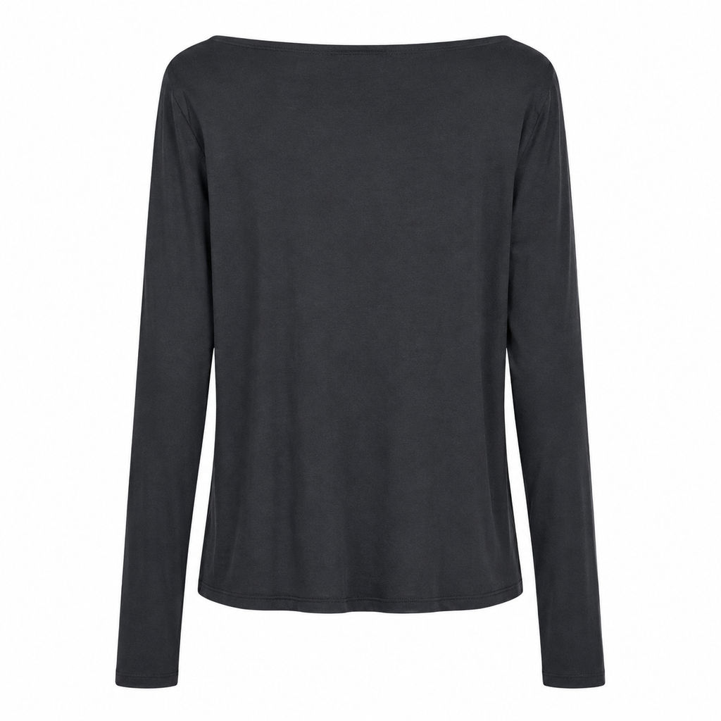Maglia Donna in Tulle Manica Lunga Nera – Taglia Unica