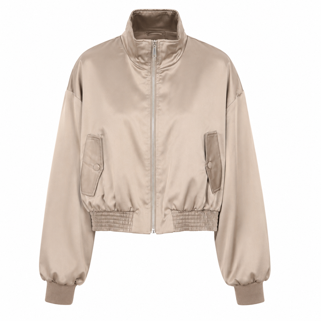 Bomber raso satinato