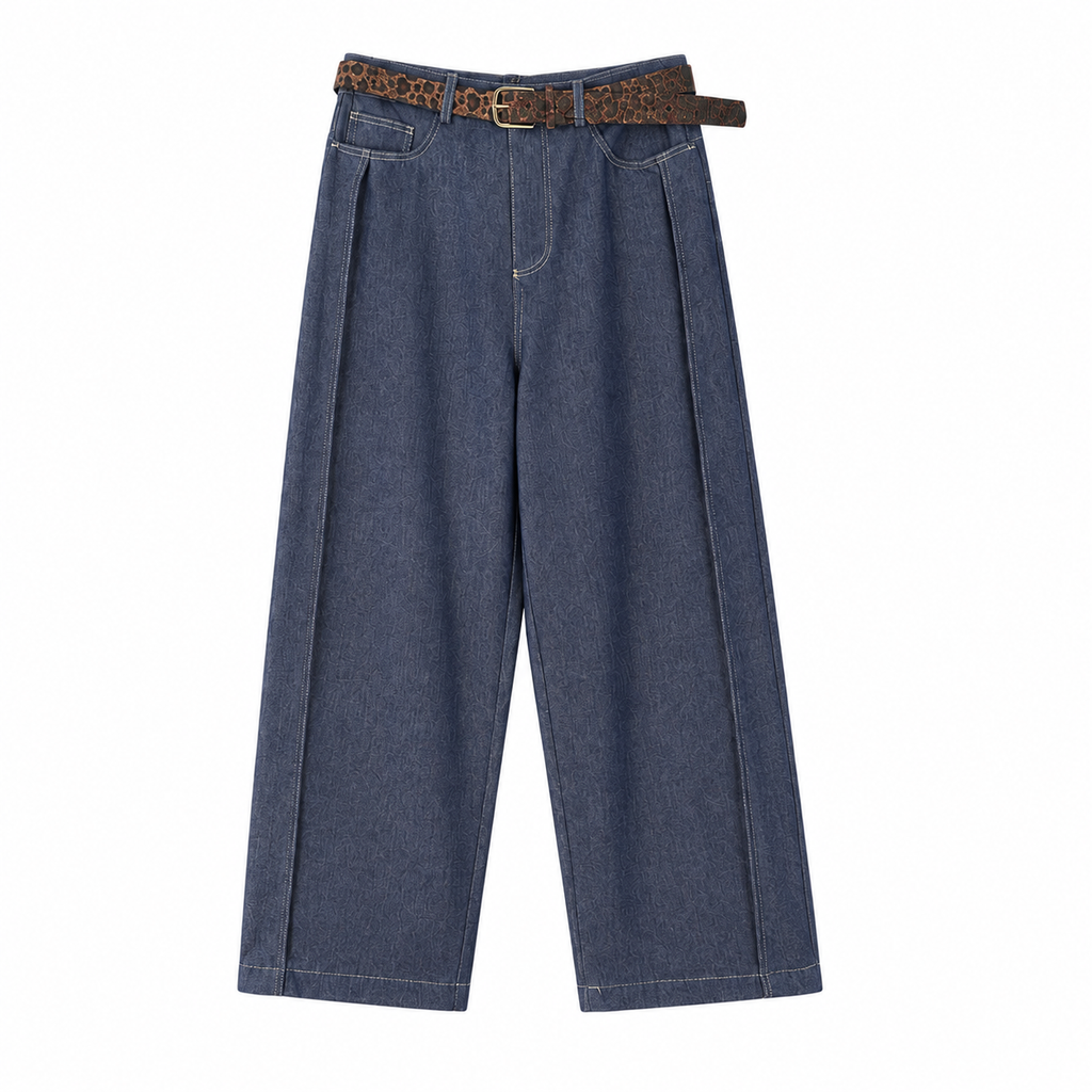 Jeans tela con cintura