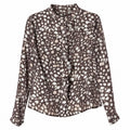 Camicia donna in mussola invernale con rouches