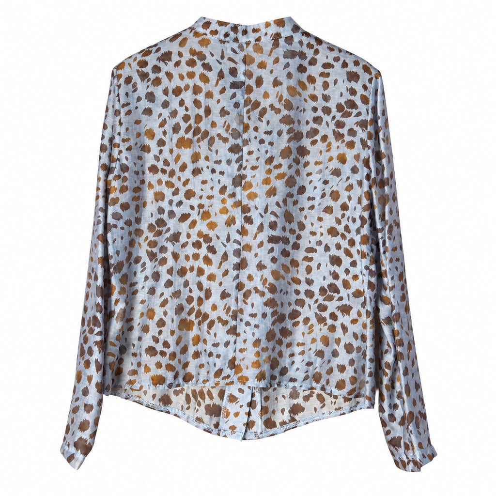 Camicia donna in mussola invernale con rouches