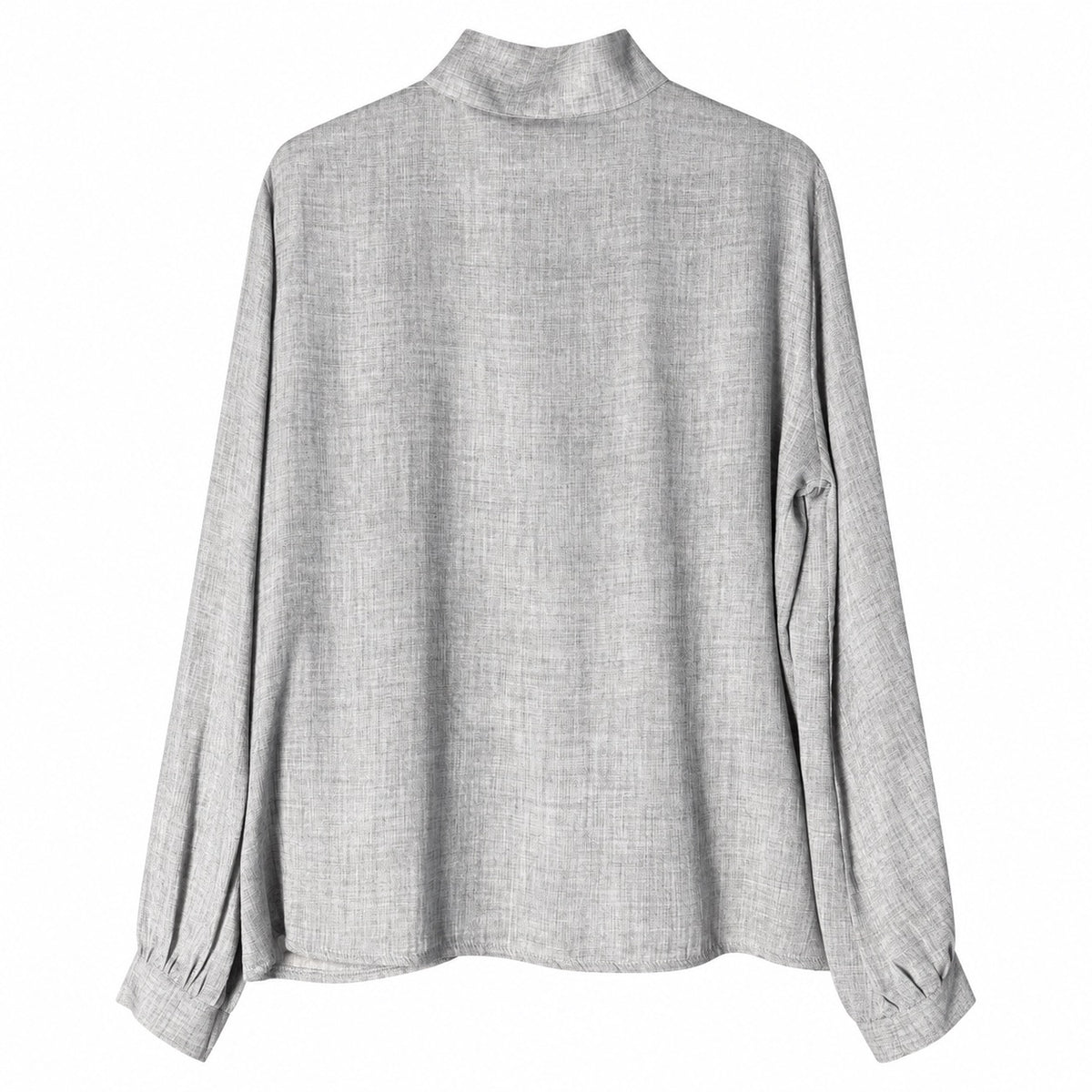 Camicia donna in mussola invernale con fiocco al collo