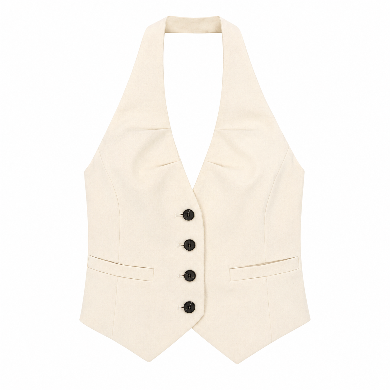 Gilet Donna Modello Americana Vaniglia – Made in Italy