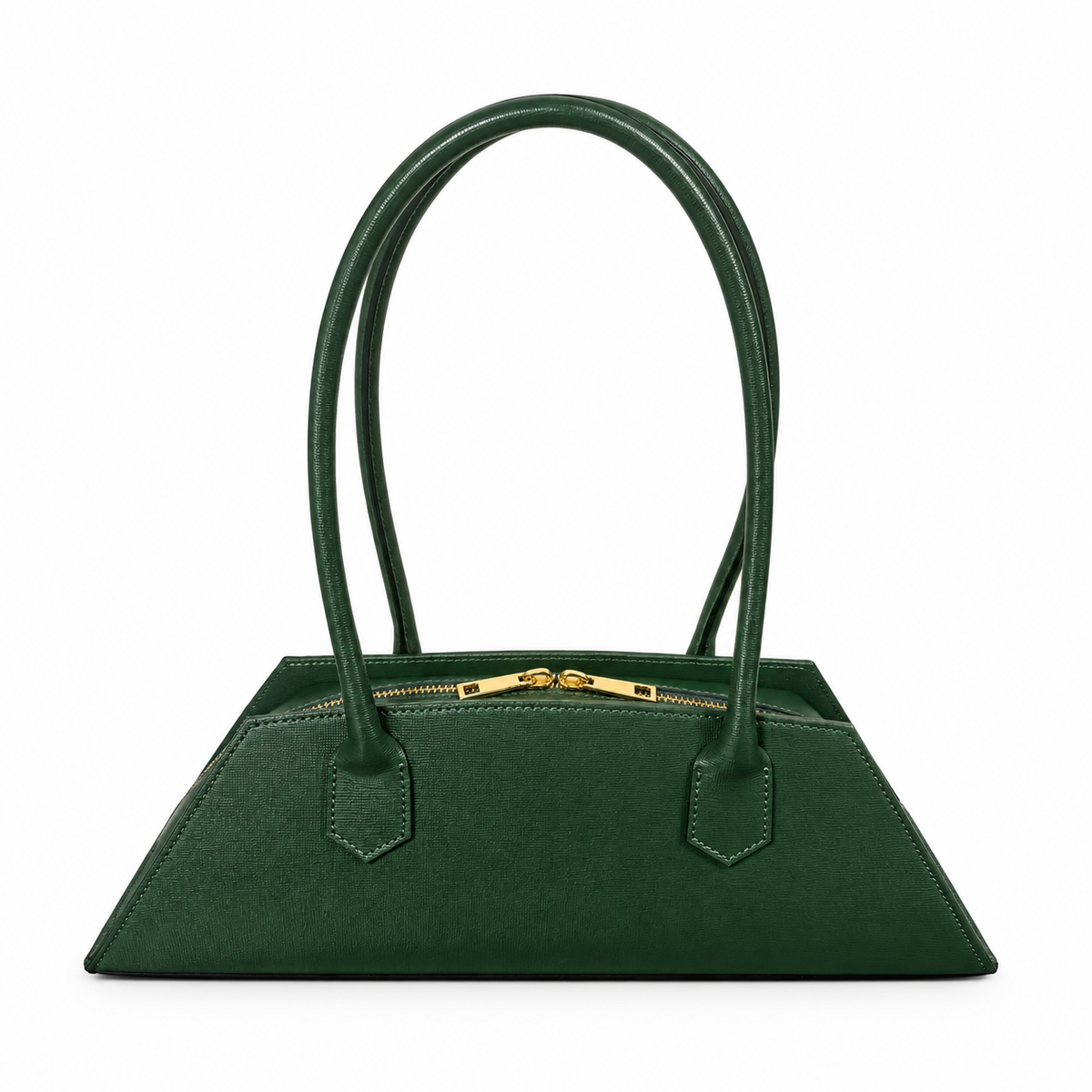 Borsa donna in vera pelle effetto Saffiano