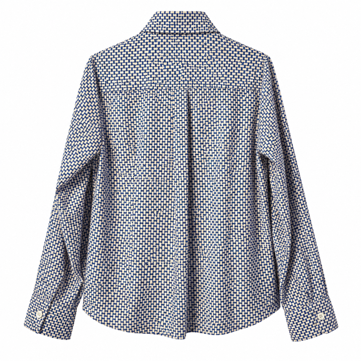 Camicia donna in jersey di viscosa con micro fantasia
