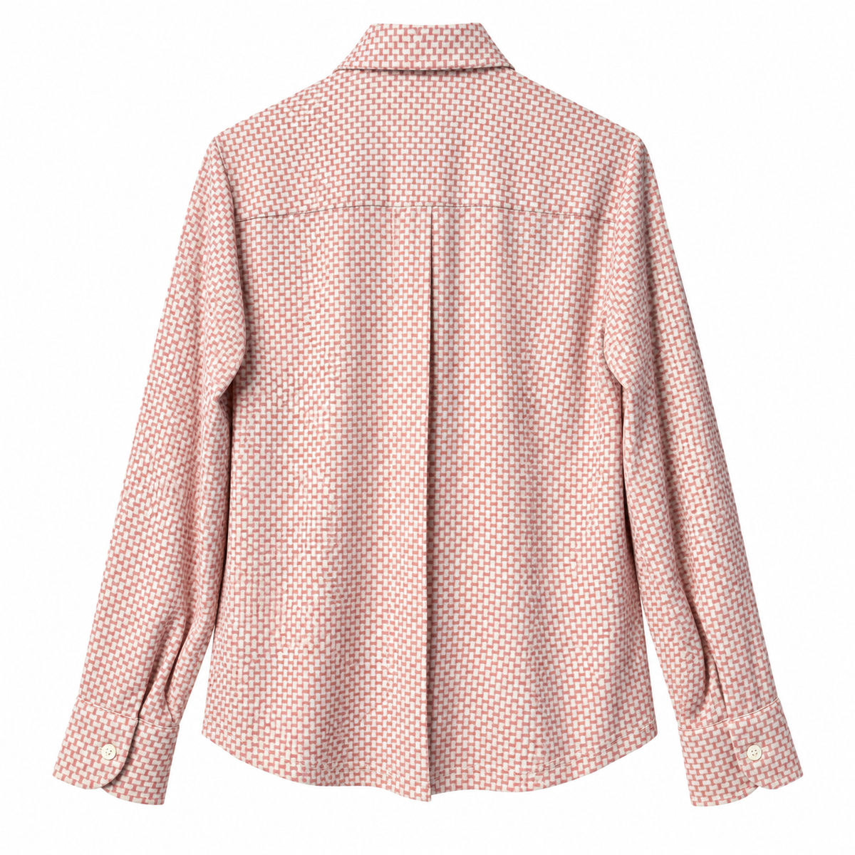 Camicia donna in jersey di viscosa con micro fantasia