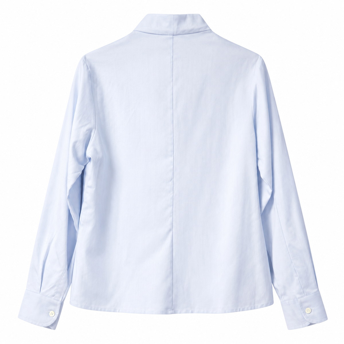 Camicia donna in cotone a lisca con collo revers