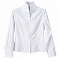 Camicia donna in cotone Oxford con collo revers
