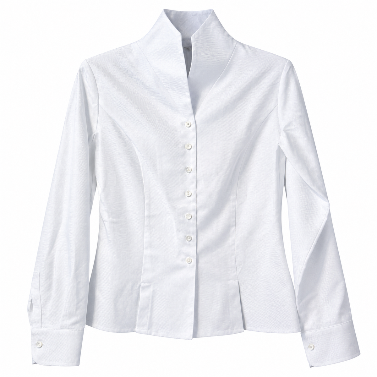 Camicia donna in cotone Oxford con collo revers