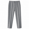 Pantalone donna gessato a sigaretta con pinces