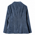 Giacca donna sfiancata in tessuto smerigliato